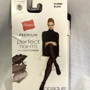 Hanes opaque black tights